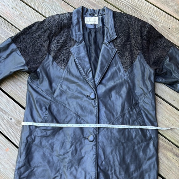 Vintage 80’s Pelle Club leather coat L - Picture 9 of 12